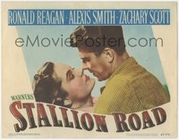 6j0601 STALLION ROAD LC #5 1947 best romantic close up of Ronald Reagan embracing Alexis Smith!