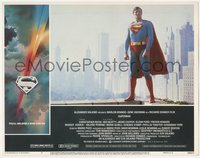 6j0607 SUPERMAN LC #7 1978 Christopher Reeve in costume with Metropolis skyline in the background!