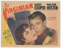 6j0635 VIRGINIAN LC R1935 best portrait of young cowboy Gary Cooper & Mary Brian, ultra rare!