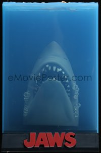 6j0048 JAWS 3D movie poster collectible 2020s wild 3D replica model for the classic shark poster!