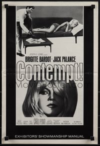 6j0302 LE MEPRIS pressbook 1964 Jean-Luc Godard's Contempt, sexy Brigitte Bardot, ultra rare!