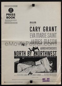 6j0307 NORTH BY NORTHWEST pressbook 1959 Alfred Hitchcock classic with Cary Grant & Eva Marie Saint!