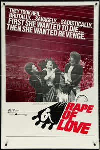 6j1085 RAPE OF LOVE 1sh 1979 L'Amour viole, first she wanted to die... then she wanted revenge!!