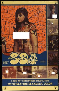6j1127 SEX SHUFFLE 1sh 1968 the wildest orgy ever filmed, in titillating sexadelic color!