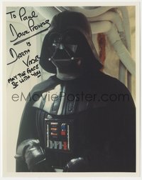 6j0177 DAVID PROWSE signed color 8x10 REPRO photo 1990s Darth Vader says May the Force be with you!