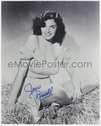 6j0077 JANE RUSSELL signed 10x13 REPRO photo 1980s sexy portrait from when she made The Outlaw!