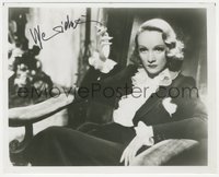 6j0188 MARLENE DIETRICH signed 8x10 REPRO photo 1980s great seated portrait with cigarette in hand!