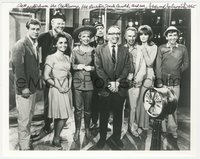 6j0196 SHERWOOD SCHWARTZ signed 8x10 REPRO photo 2000s producer with the cast of Gilligan's Island!