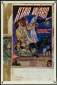 6j1152 STAR WARS style D NSS style 1sh 1978 George Lucas, circus poster art by Struzan & White!