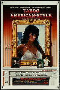 6j1172 TABOO AMERICAN STYLE 2 THE STORY CONTINUES video/theatrical 1sh 1985 a movie star goddess!