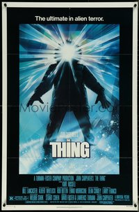 6j1183 THING 1sh 1982 John Carpenter classic sci-fi horror, Struzan, new credit studio style!