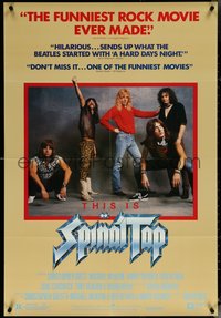 6j1184 THIS IS SPINAL TAP 1sh 1984 Rob Reiner rock & roll mockumentary, great band portrait!