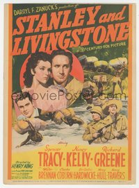 6j0291 STANLEY & LIVINGSTONE mini WC 1939 Spencer Tracy as the explorer of Africa, Nancy Kelly!