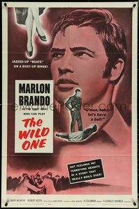 6j1224 WILD ONE 1sh R1960 great images of ultimate biker Marlon Brando!