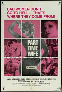 6j1228 WOMAN FOR ALL MEN 1sh R1977 Part Time Wife, bad women come from hell!