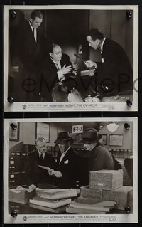 6j1531 ENFORCER 7 8x10 stills 1951 great portraits of tough Humphrey Bogart with Mostel, Sloane!