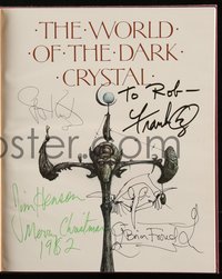 6j0058 DARK CRYSTAL signed hardcover book 1982 by Frank Oz, Jim Henson, Gary Kurtz, AND Brian Froud!