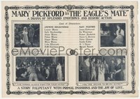 6j1246 EAGLE'S MATE herald 1914 Mary Pickford, the world's foremost motion picture star, very rare!