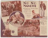 6j1255 NO, NO, NANETTE herald 1930 Alexander Gray, Bernice Clair, Broadway musical, ultra rare!