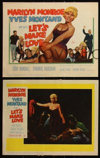 6j0689 LET'S MAKE LOVE 8 LCs 1960 sexy Marilyn Monroe, Yves Montand & Frankie Vaughan!