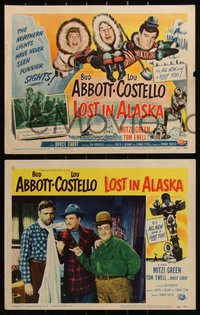 6j0692 LOST IN ALASKA 8 LCs 1952 Bud Abbott & Lou Costello, a gold mine of laughs, Mitzi Green!