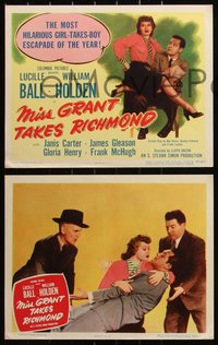 6j0696 MISS GRANT TAKES RICHMOND 8 LCs 1951 sexy Lucille Ball, William Holden, James Gleason!