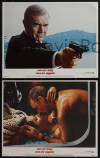 6j0701 NEVER SAY NEVER AGAIN 8 LCs 1983 Sean Connery as James Bond 007, Kim Basinger, Carrera!