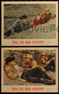 6j0705 RIDE THE HIGH COUNTRY 8 LCs 1962 Joel McCrea, Mariette Hartley, Ron Star, Sam Peckinpah