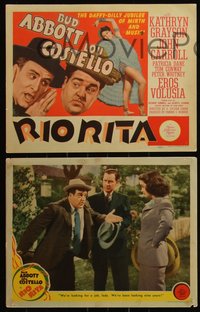 6j0706 RIO RITA 8 LCs 1942 Bud Abbott & Lou Costello with sexy Eros Volusia, mirth & music!