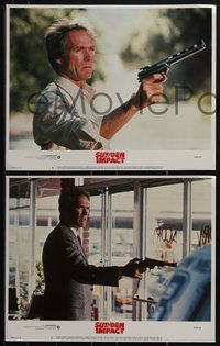 6j0712 SUDDEN IMPACT 8 LCs 1983 Clint Eastwood as Dirty Harry, Sondra Locke!