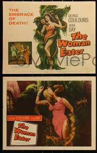 6j0718 WOMAN EATER 8 LCs 1959 Peter Wayn, great images of pretty Vera Day!