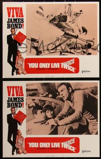6j0719 YOU ONLY LIVE TWICE 8 LCs R1970 Sean Connery as James Bond, Mie Hama, Bond girls!