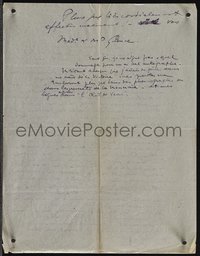 6j0070 ABEL GANCE signed letter 1910s legendary director of Napoleon, handwritten in French!