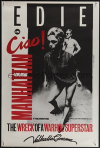 6k0109 CIAO MANHATTAN Aust special poster 1983 John Palmer & David Weisman, Edie Sedgwick, rare!