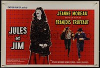 6k0136 JULES & JIM Belgian 1962 Francois Truffaut's Jules et Jim, Jeanne Moreau, Oskar Werner