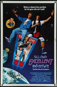6k0577 BILL & TED'S EXCELLENT ADVENTURE 1sh 1989 Keanu Reeves, Winter, be excellent to each other!