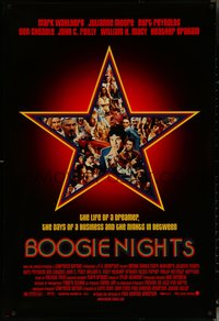 6k0597 BOOGIE NIGHTS 1sh 1997 Burt Reynolds, Julianne Moore, Wahlberg as Dirk Diggler!