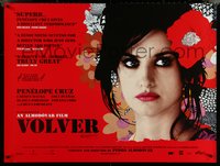 6k0059 VOLVER DS British quad 2007 Almodovar, sexy Penelope Cruz surrounded by flowers!