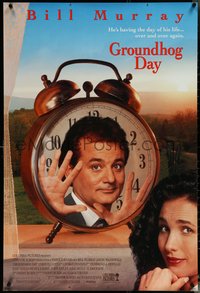 6k0710 GROUNDHOG DAY int'l 1sh 1993 Bill Murray, Andie MacDowell, directed by Harold Ramis!