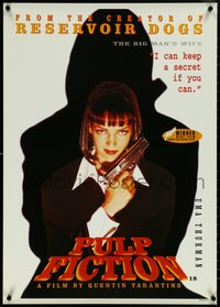 6k0440 PULP FICTION 24x34 commercial poster 1994 Quentin Tarantino, sexy Uma Thurman!