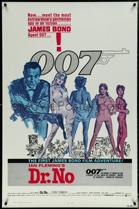 6k0639 DR. NO test 1sh R1980 Sean Connery, the most extraordinary gentleman spy James Bond 007!