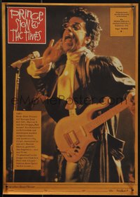 6k0102 SIGN 'O' THE TIMES East German 11x16 1988 rock and roll concert, image of Prince w/guitar!