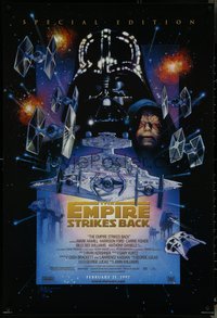 6k0652 EMPIRE STRIKES BACK style C advance 1sh R1997 they're back on the big screen!