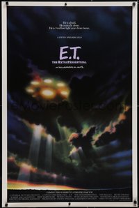 6k0648 E.T. THE EXTRA TERRESTRIAL advance 1sh 1982 different spaceship in clouds art by Alvin!