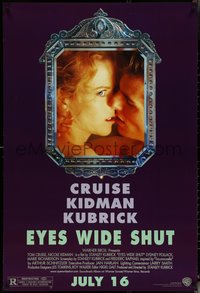 6k0661 EYES WIDE SHUT advance 1sh 1999 Kubrick, Tom Cruise & Nicole Kidman reflected in mirror!