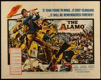 6k0178 ALAMO 1/2sh 1960 Brown art of John Wayne & Richard Widmark in the Texas War of Independence!