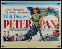 6k0202 PETER PAN style A 1/2sh 1953 Walt Disney animated cartoon fantasy classic, great art!