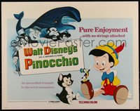 6k0204 PINOCCHIO 1/2sh R1978 Disney classic cartoon about wooden boy who becomes real!