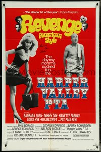 6k0717 HARPER VALLEY PTA signed style B 1sh 1978 by Barbara Eden, Revenge: American Style!