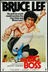 6k0303 FISTS OF FURY Hong Kong R1980s art of Bruce Lee in action by Yuen Tai-Yung, The Big Boss!